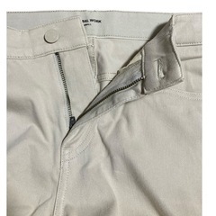 GLOBAL WORK スリムパンツ ストレッチ チノパン ベージュ Ｓの画像