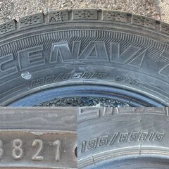 ★日本製・スタッドレス/ＧＯＯＤＹＥＡＲ・ICE NAVI ７　１９５／６５Ｒ１５　９１Ｑ　２０２１年製　4本！！★の画像