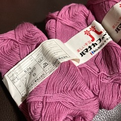 手編み毛糸いろいろの画像