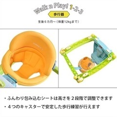 ベビーウォーカー　歩行器　　手押し車　足けり乗用　赤ちゃんの画像