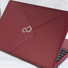 🎅富士通🌟LifeBook🌟AH45B2🌟美品赤🌟SSD256GB🌟WIN11🌟Office2021の画像