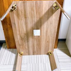  M649  NITORI ローテーブル センターテーブル 折りたたみ ブラウン の画像