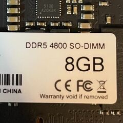 DDR5 メモリ SODIMM 4800 16GBの画像