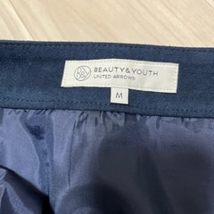 ベロア風スカート　膝下　Mサイズの画像