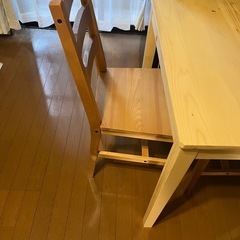 急ぎ‼️本日午前中の取引き可能な方更に値下げしました‼️④ダイニングテーブル3点セット💓の画像