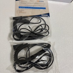 電話延長ケーブル 電話機受話器用コード 固定電話RJ9電話線 2本入りの画像