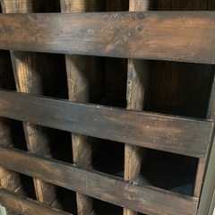 ❤️今日引き取り可能の方　ただ　無料❤️古材　古木　ビンテージダークウォルナット　DIY棚　シェルフ　いる方持って帰ってください。の画像
