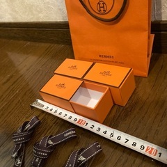 エルメス　空箱3点セット　ショッパー付の画像