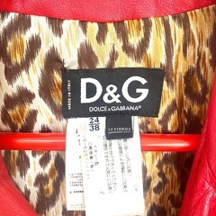 D&G ドルチェ&ガッバーナ　ヴィンテージ革コート　イタリア製の画像