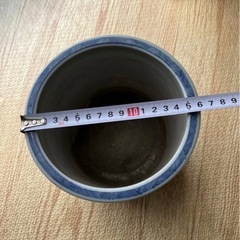 大明萬暦年製　銘　染付　風景　火鉢　時代物　中国美術　鉢　煎茶道具の画像