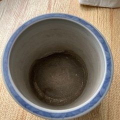 大明萬暦年製　銘　染付　風景　火鉢　時代物　中国美術　鉢　煎茶道具の画像