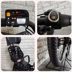 🌟🌸美品🌸室内保管🌸パナソニック 電動自転車 ギュットアニーズ 子供乗せ  🌈新基準🌈j806の画像