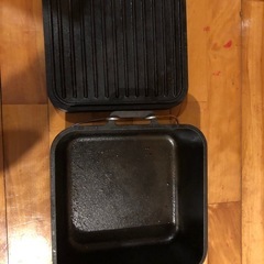 ダッチオーブン　四角　キャンプにの画像