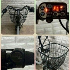 🌟🌸美品🌸室内保管🌸ブリヂストン 電動自転車 ビッケ子供乗せ  🌈新基準🌈j808の画像