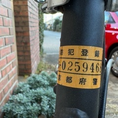 商談中です。電動自転車の画像