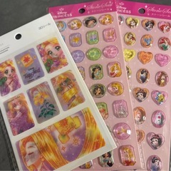 《ボンドロおすそ分け付き》新品 選べる シール帳 スタートセット フレークシール プリンセス ディズニー キラキラ プクプクの画像