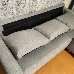 三人掛けソファー オットマン付き 美品の画像