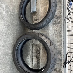 差し上げますバイクタイヤ17インチの画像