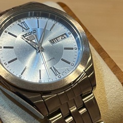 SEIKO  セイコー  5　アイスブルー 自動巻き　腕時計の画像