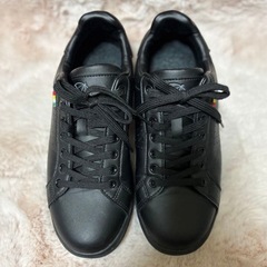 ARNOLD PALMER 黒レザースニーカー 24cm 美品の画像