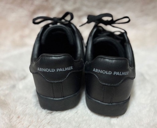 ARNOLD PALMER 黒レザースニーカー 24cm 美品