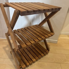 3段木製　棚の画像