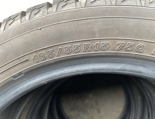 165/55R15 YOKOHAMA ice GUARD iG60  スタッドレスタイヤ　4本　バリ山　      　