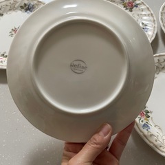 お花柄ケーキ皿5枚セットの画像