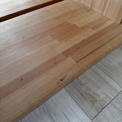 木製曲げ木 オープンラック2つセットの画像