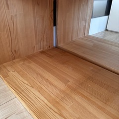 木製曲げ木 オープンラック2つセットの画像