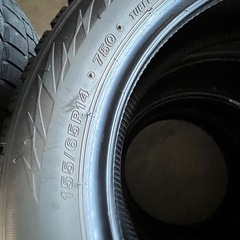 スタッドレスタイヤ　155/65R14 4本　ブリヂストン　ブリザックの画像