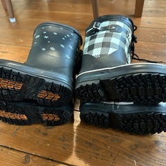 キッズ 女の子用 長靴 19cm 2足セット の画像