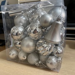 クリスマスオーナメント　シルバーの画像