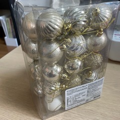 クリスマスオーナメント　ゴールドの画像