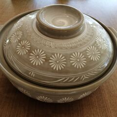 土鍋　花三島　日本製の画像