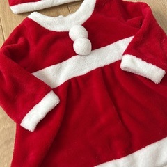 クリスマス　サンタワンピース　90cmの画像