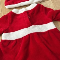 クリスマス　サンタワンピース　90cmの画像