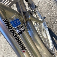 自転車　パンクしてますの画像