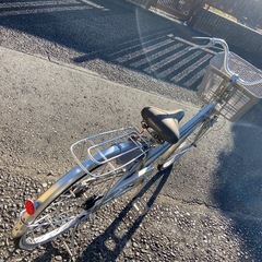 自転車　パンクしてますの画像