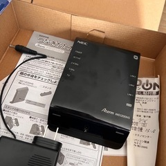 モバイルルーター　ネットワーク機器　
Wi-Fi 🛜　WiFi WiFiルーター　モデム　Wi-Fiルーター　インターネット　インターネット接続　インターネット接続の機会　　　NEC ＮＥＣ　パソコン　の画像