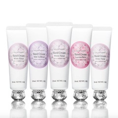 未開封 JILLSTUART ハンドクリーム5本セット ジルスチュアート ホワイトフローラル ミルクティーブレンド ラシャスベリーの画像