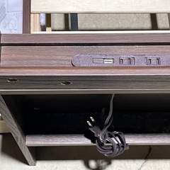 ベッドフレーム　セミダブルサイズ　ベッド枠　ＳＤ　タンスのゲン製　収納付き　ブラウンの画像