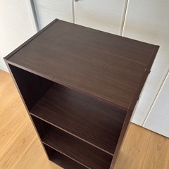 カラーボックス 木目ブラウンの画像