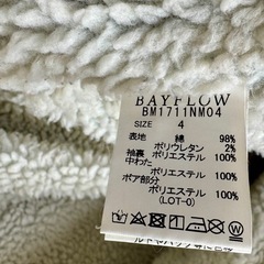 BAYFLOW ベイフロー  ボアジャケットの画像