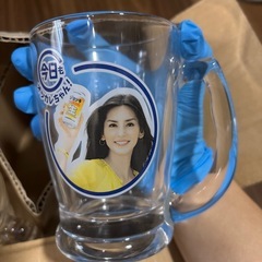 【新品未使用】サントリージョッキ生 オツカレちゃんガラスジョッキ5個セットの画像