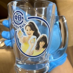 【新品未使用】サントリージョッキ生 オツカレちゃんガラスジョッキ5個セットの画像