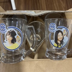 【新品未使用】サントリージョッキ生 オツカレちゃんガラスジョッキ5個セットの画像