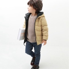 devirock  ファイバーダウン リバーシブルジャケット  ダウン　黒150の画像