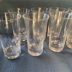 ヴィンテージ　切子　冷酒グラス　8客セットの画像