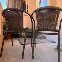 受付停止中！無料！ガーデンチェア2脚！の画像
